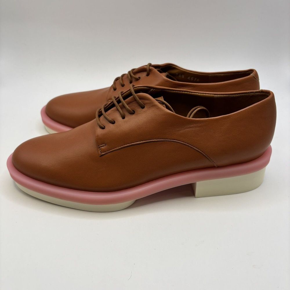 Robert Clergerie Roma3 Leather Oxford Women's Brown Sz 36 US 5.5